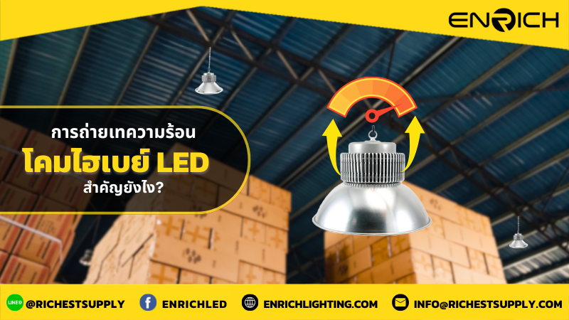 ระบบการถ่ายเทความร้อนของโคมไฮเบย์ LED สำคัญยังไง?